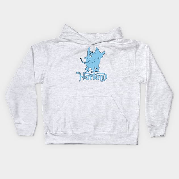 Horton Logo Mashup Kids Hoodie by Vault Emporium